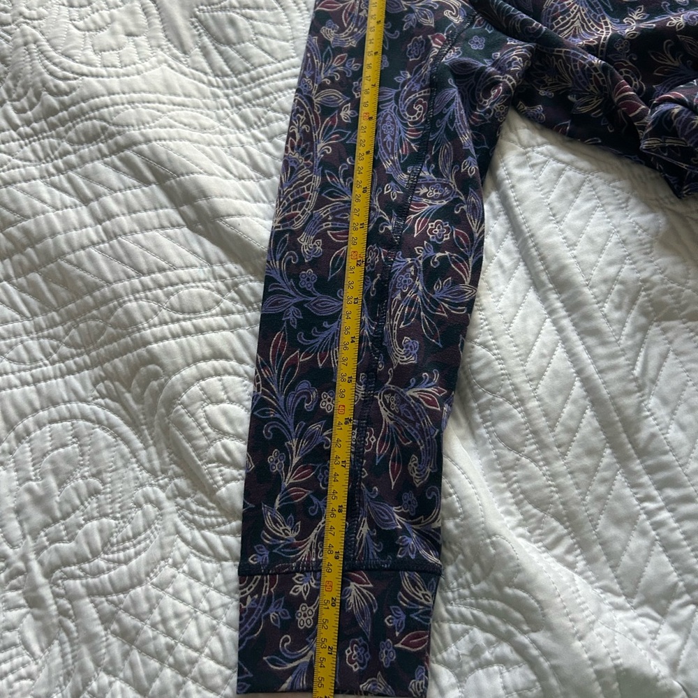 XPS J. Jill Fit Paisley Print dress in Purple and Blue and black prints. - Picture 5 of 10